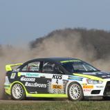 Der Gejagte: Hermann Gaßner junior führt im Mitsubishi Lancer R4 die Deutsche Rallye-Meisterschaft an